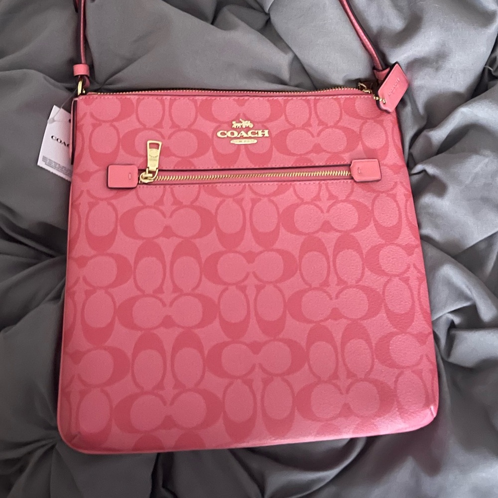 2/2 crossbody pink lemonade coach bag BRAND NEW